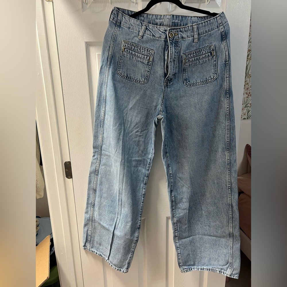 Old Navy Light Blue Wide Leg Jeans